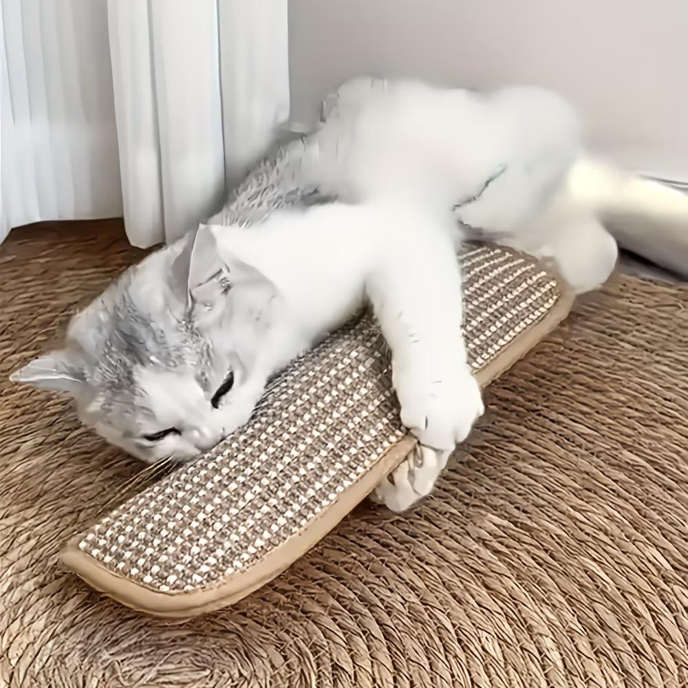 2 In 1 Cat Toy Pillow & Scratching Mat Interactive Cat Toys for Indoor Cats Kitten Play Calming Pet Gift