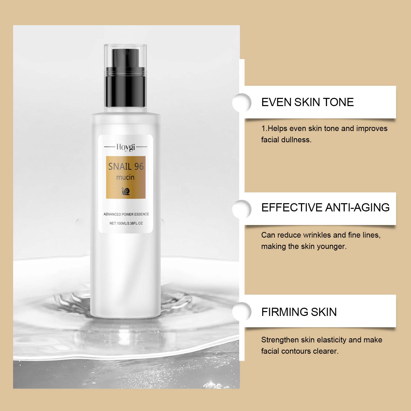 

Hoygi 100ml Moisturizing essence, moisturizing and delicate, shrink pores 100ml