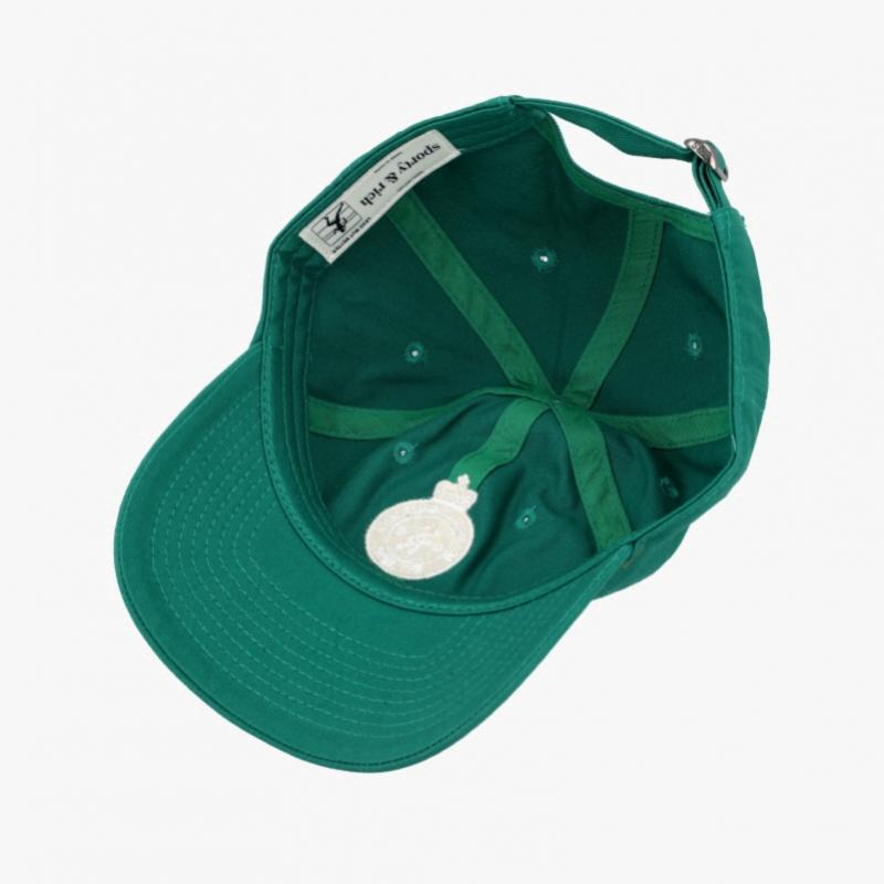 Sporty   Rich Crown Tennis Logo Embroidery Cap Alpine