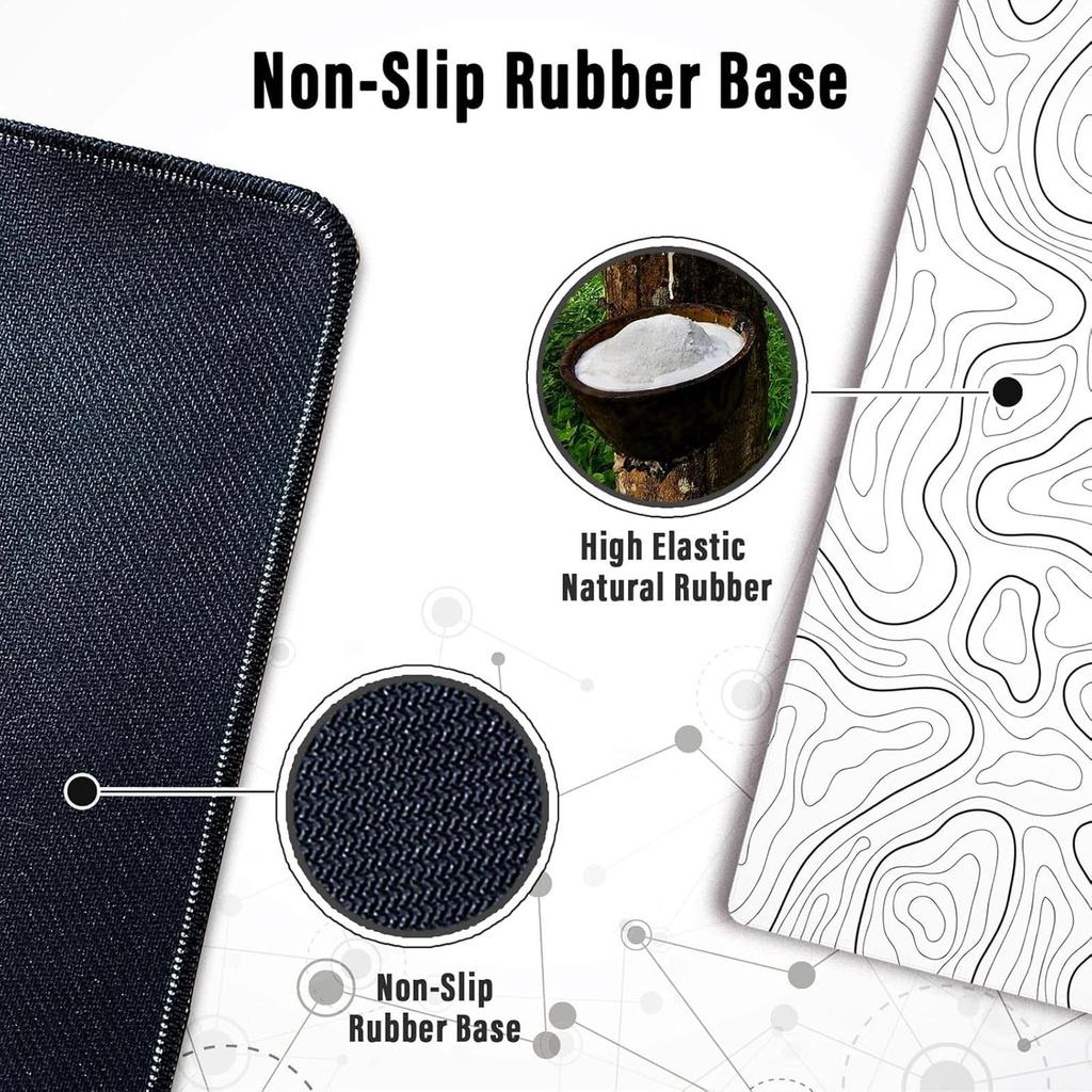 Mouse Pad Gaming Mousepad 31.5 X 11.8in Large Mouse Pad For Keyboard And Mouse With - Rubber Base, Keyboard Pad Mouse Mat For Home
