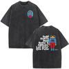 Vintage Washed Rapper Bad Bunny Debi Tirar Mas Fotos DTMF T Shirts Men Women Summer Clothing Fashion Hip Hop Tshirts Streetwear