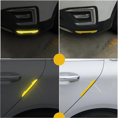 A Pair Car Rearview Mirror Reflective Sticker Car-styling Safety Warning Reflective Sticker Car Rearview Mirror Decorative Strip