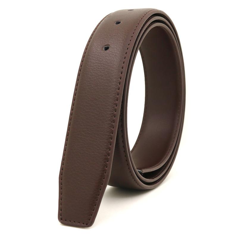 New Genuine Leather Belt For Men No Buckle Pin Buckle Belts For Luxury Designe Parts Repair And Replacement High Quality