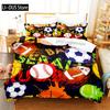 Football Bedding Set Competitive Sports Boy Duvet Cover Set King Quilt Cover Youth Children's Double Duvet Cover Bedding Set