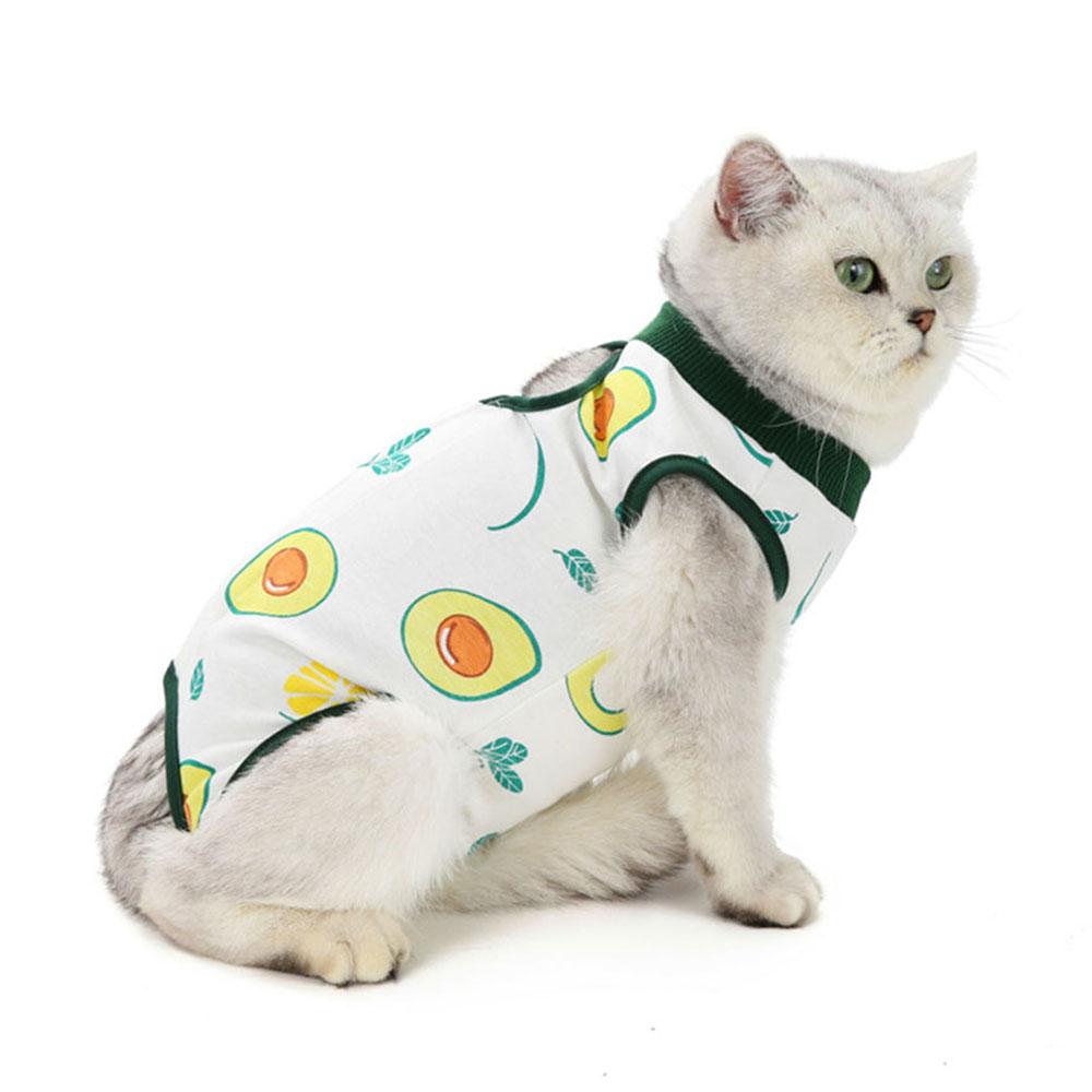 Cat Recovery Suit Kitten Suit E-Collar Alternative for Cats Puppies Small Dogs Abdominal Skin Anti Licking Pajamas Pet Clothing