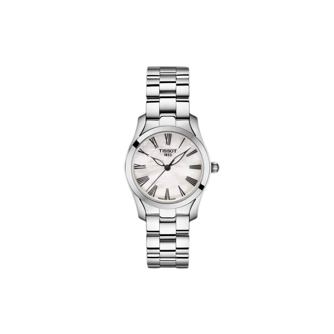 TISSOT Women s Wave Collection Watch T112.210.11.113.00 Silver White