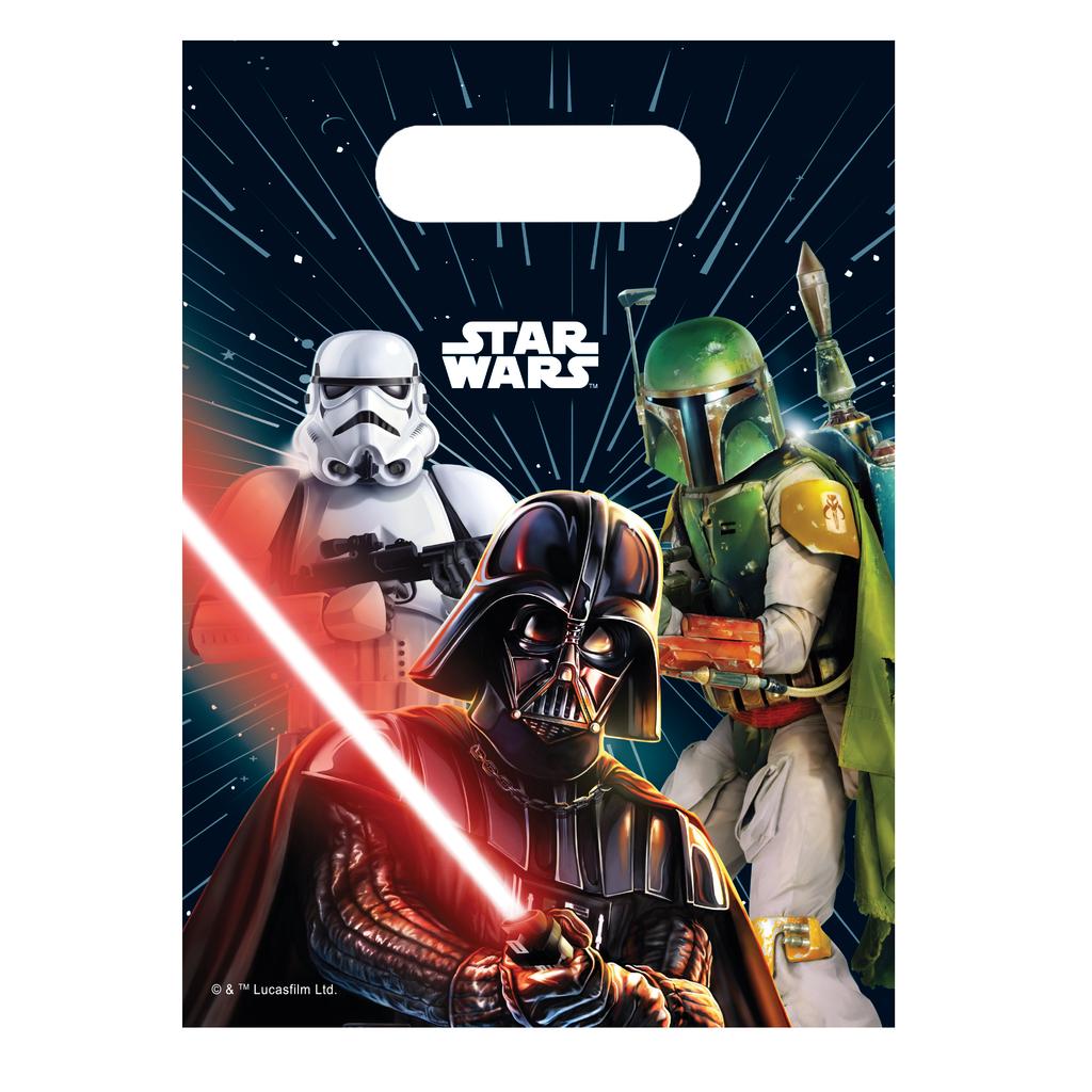 Torebki Prezentowe Star Wars Jedi Party 6Szt.