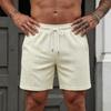 Men’s Knit Shorts Plus Size with Drawstring Waist Relaxed Fit for Beach and Casual Wear Comfortable Design