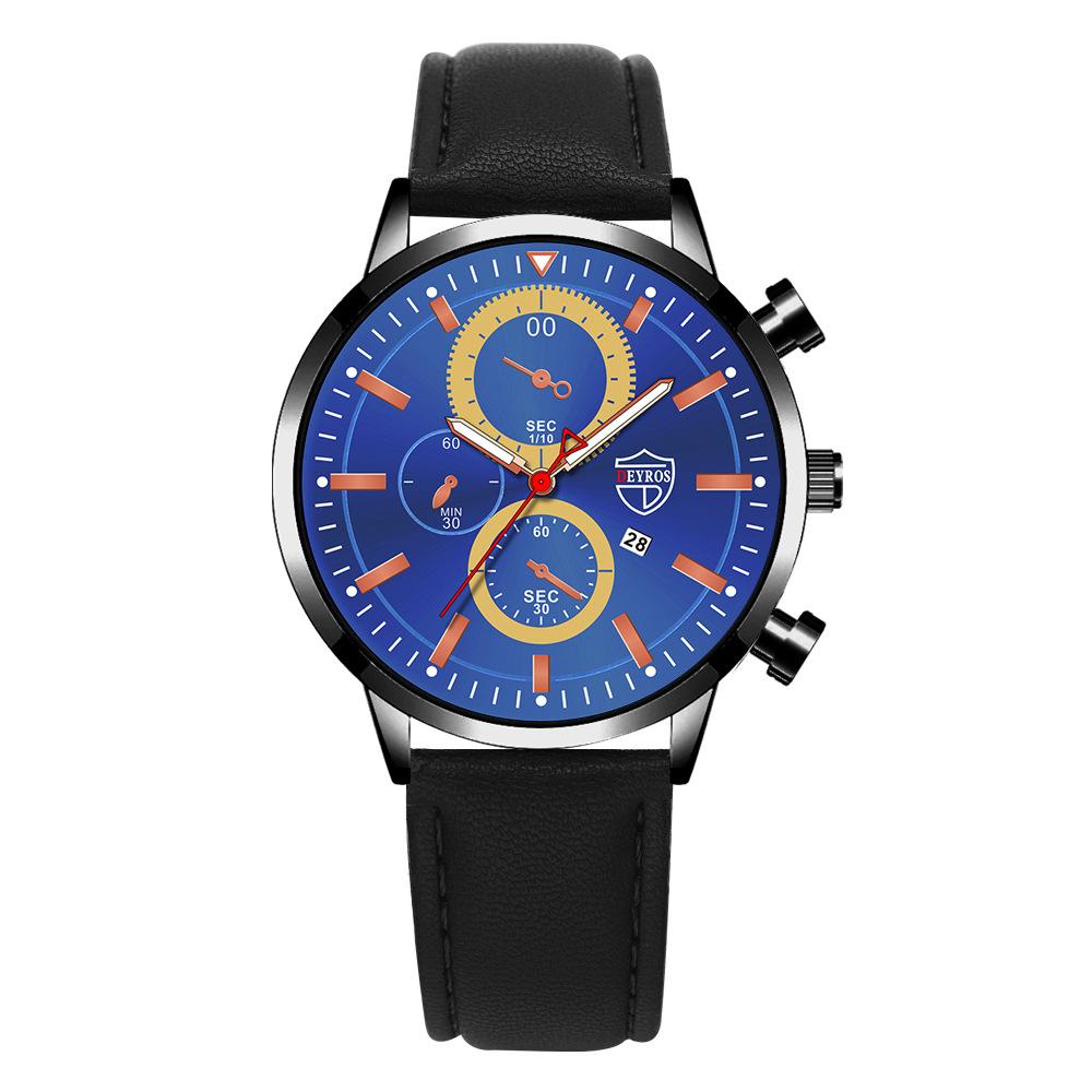 Steel Belt Watch Men'S Classic Automatic Luminous Calendar Quartz Watch