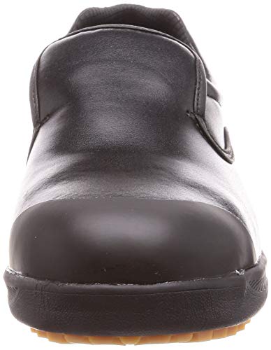 Simon Work Shoes, Safety Sneakers, Slip-Resistant, Antibacterial, and Antifungal, Kitchen Chef Shoes with Toe Cap, SC217T, Black, Size 21.5 cm, 3E