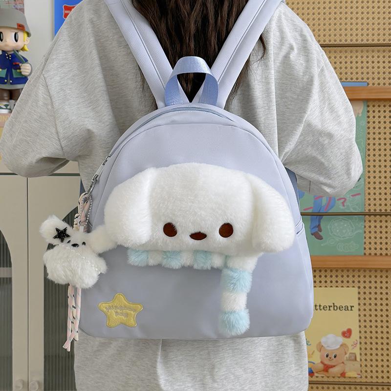 Schoolbag new backpack Mori cartoon embroidery fashionable sweet schoolbag elementary school students versatile travel lightweight backpack