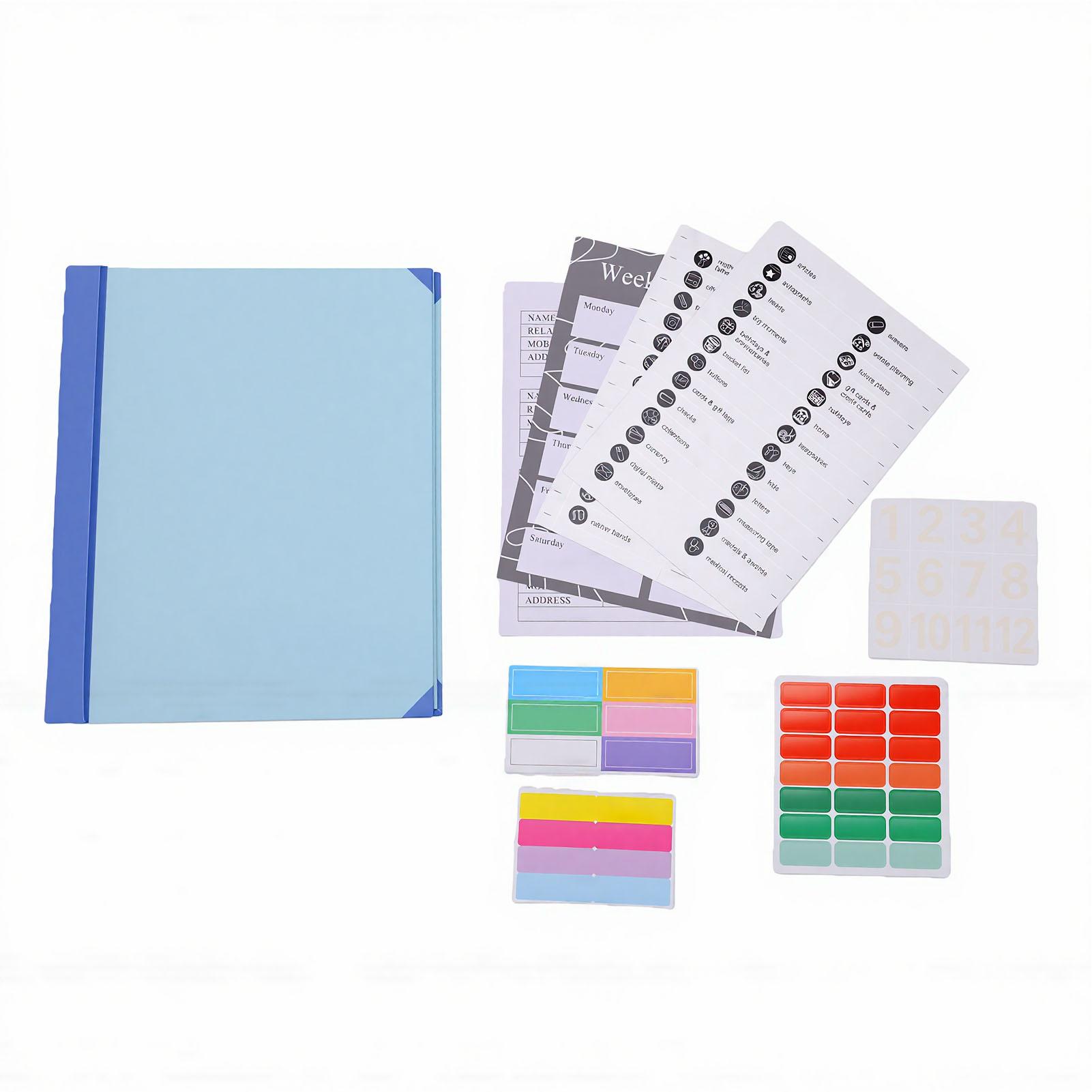 Vestidos Life Book Document Organizer End Of Life File Binder Important Document Organizer With Labels