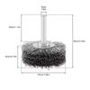 2 Inch Crimped Wire Wheel Brush 1/4 Inch Shank Stainless Steel Polishing Brush Rust Paint Corrosion Removal Drill Power Tool Accessory