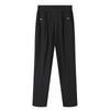 Middle Aged Women's Pants Summer Thin High Waiste Elastic Loose Straight Pants Casual Trousers
