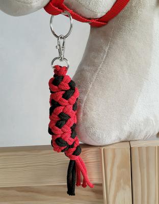 Hobby Horse Rope Lead - Black and Red