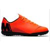 Nike Mercurial Vapor 12 Club Turf Slip Resistant Cushioning Low Top Soccer Shoes Orange Black Kids' AH7355-810