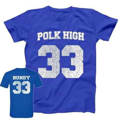 POLK HIGH AL BUNDY JERSEY T-shirt Tops Tees Print Heren Los Homme Mode Nieuw 80048