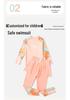 Girls' Quick-Dry Two-Piece Swimsuit: Long Sleeve & Pants, Comfortable & Breathable for Swimming and Hot Springs