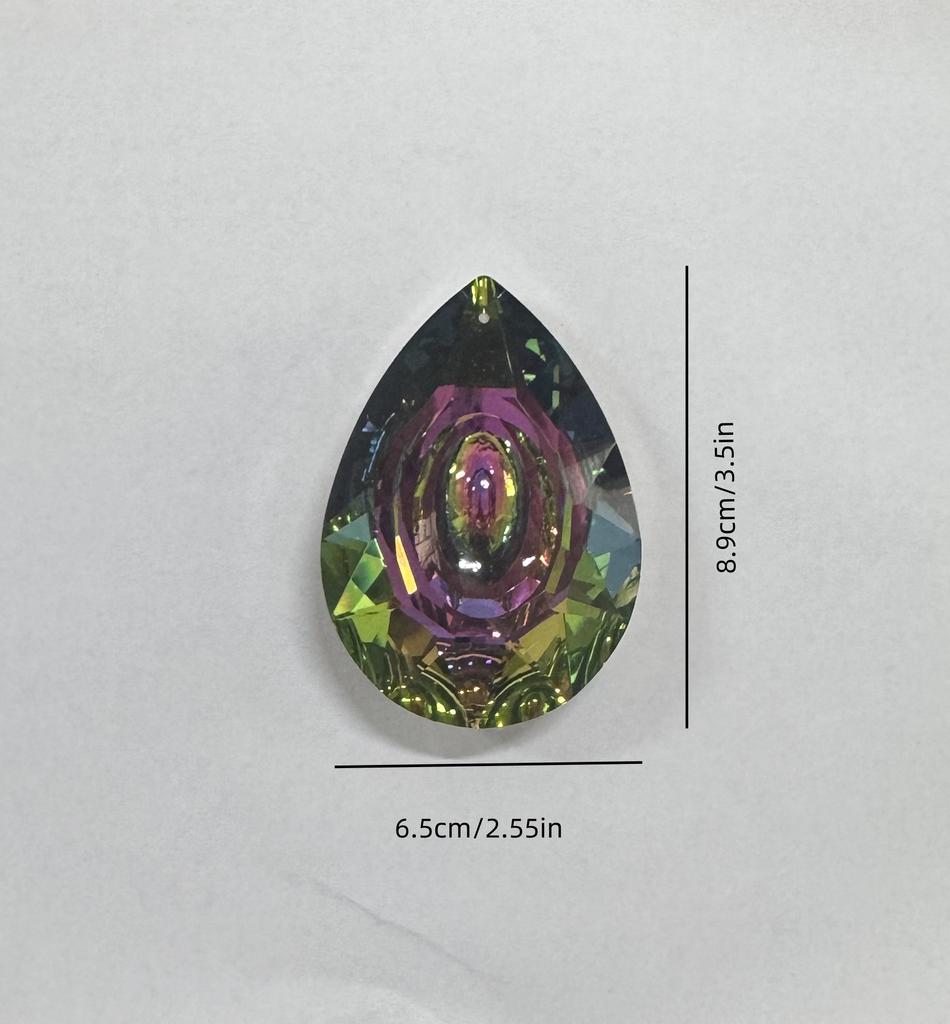 Large Crystal Rainbow Prism Pendant Sun Catcher Hanging Decor with Light Refraction Wedding Decor Home Wedding Party Decoration