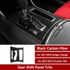 Car Gear Shift Panel Cover Decals for 2011 2012 2013 2014 Dodge Charger Accessories Carbon Fiber Interior Stickers