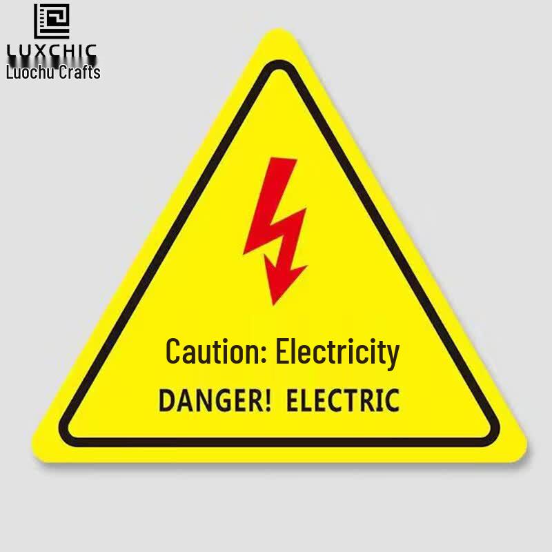 Danger Electricity & Hazard Warning Stickers