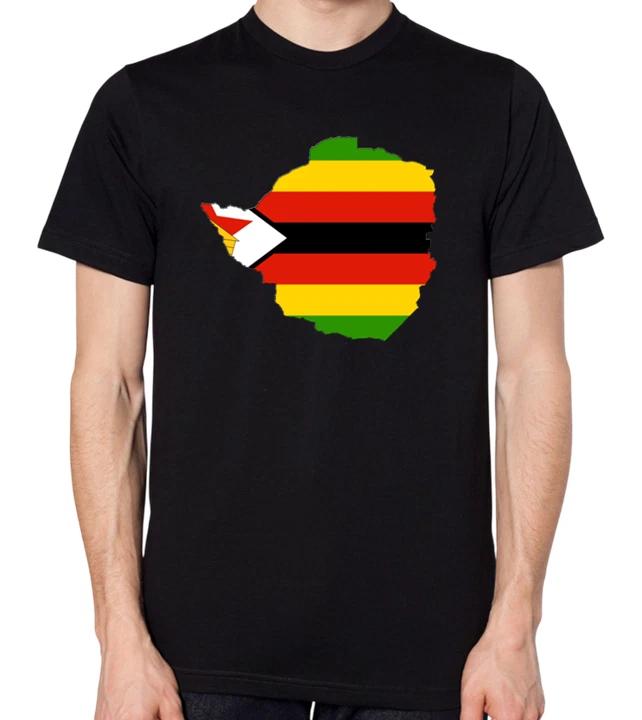Zimbabwe Flag Map T-Shirt Men Ladies Unisex Top Africa XXXXL