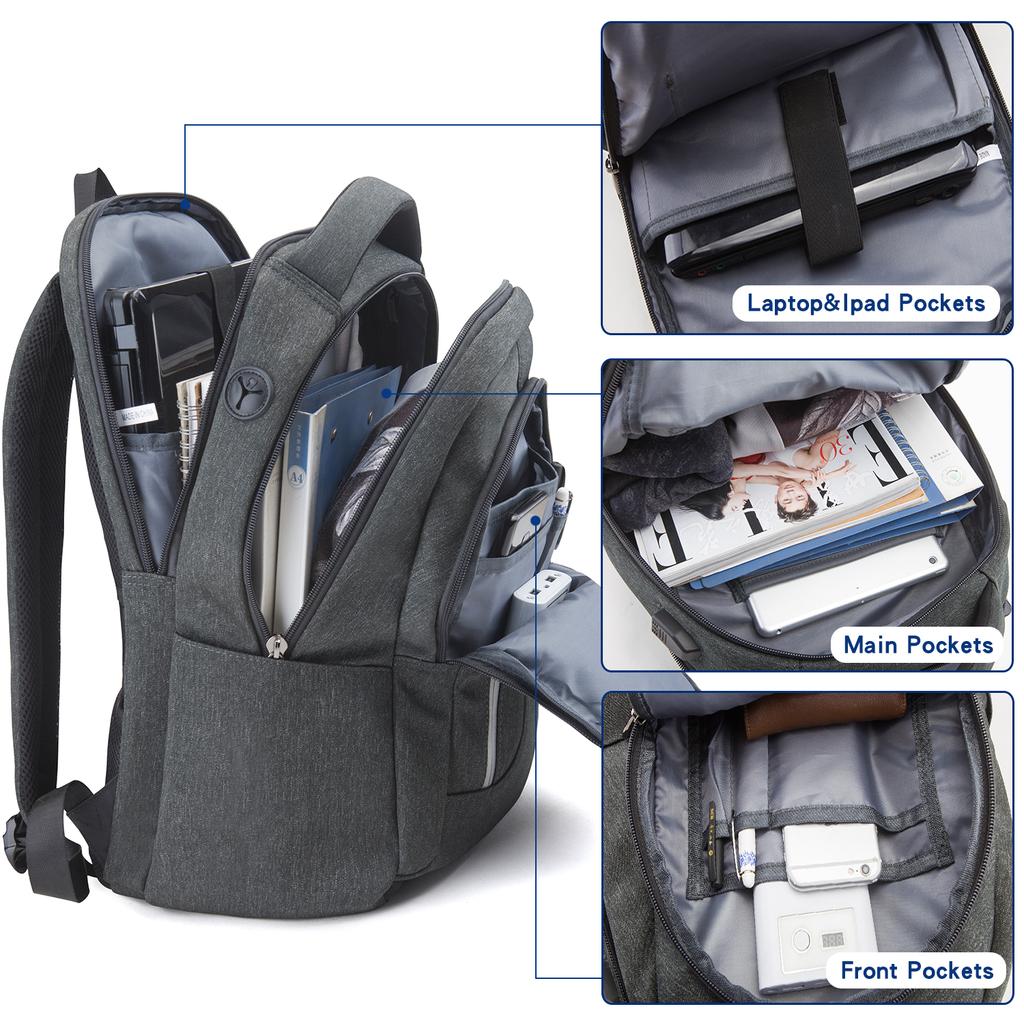 Der neue DC-Rucksack, Herren-Business-Computertasche, koreanische Version der neuen Studenten-Schultasche für Reisen und Freizeit