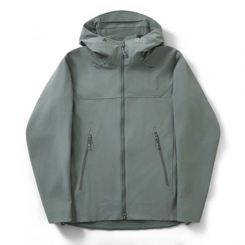 Spring Outdoor Windproof & Waterproof Hooded Couple's Hiking Jacket - Breathable & Comfortable for Casual Mountaineering