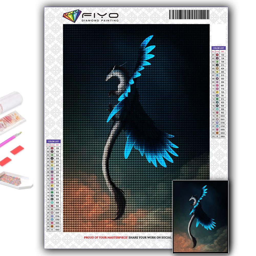 

5D Алмазная картина Европейский дракон DIY Алмазная вышивка Горный хрусталь Украшение дома Full Round 50X70CM