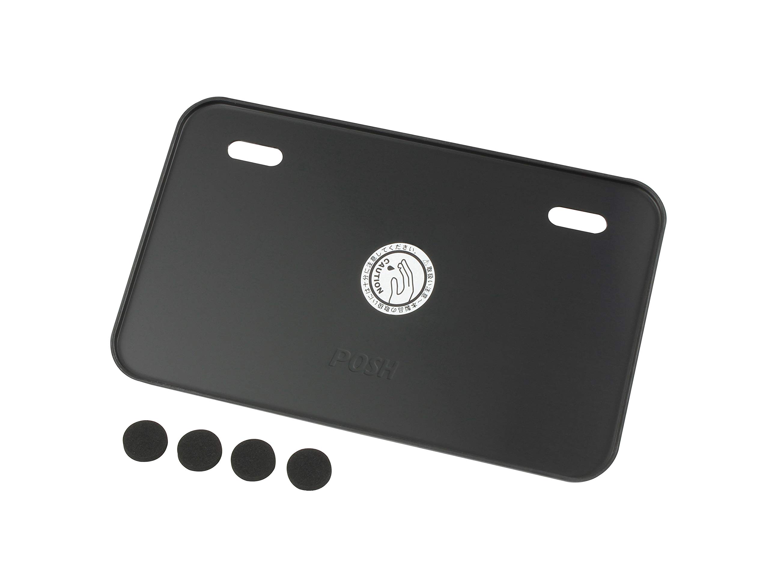 

POSH FAITH Motorcycle Aluminum License New Standard for 125cc and Under Plate, Small, Compliant, (Square), Black, 500290-06-10 чёрный