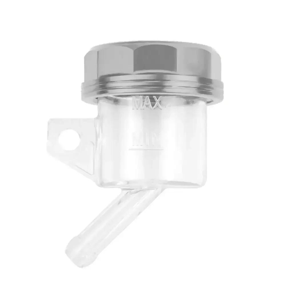 Aluminum Alloy Motorcycle Brake Fluid Reservoir Motorbike Rear Clutch Tank Oil Fluid Cup Universal for Honda Suzuki Yamaha BMW