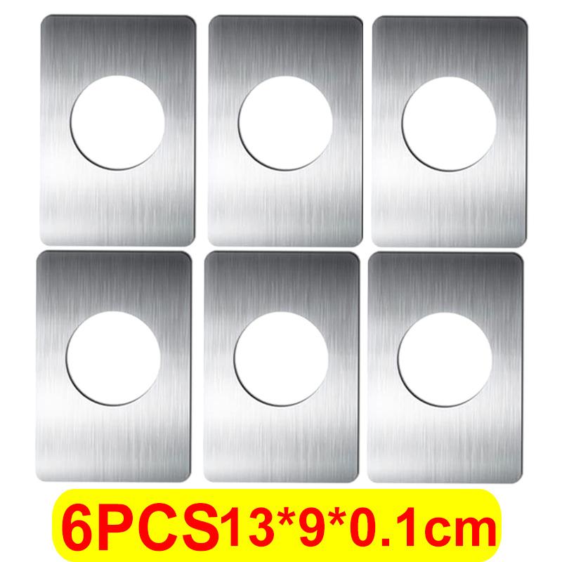 Piastra di Riparazione Serratura Porta Acciaio Inossidabile Piastra di Fissaggio Serratura Circolare Cerniera Maniglia Porta Rinforzo per Installazione Accessori Hardware