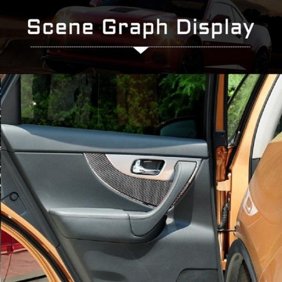 Carbon Fiber Interior Rear Door Panel Cover Trim For Infiniti FX35/37/50 QX70
