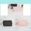 Strawberry Heart Makeup Organizer With Polyester Fabric For Travel And Daily Use