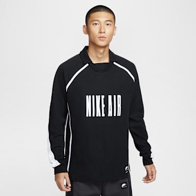 Nike Air Sweatshirts Men s Black Lapel Moderate Regular XS