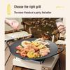 30cm Outdoor Camping Carbon Steel Grill Pan Set