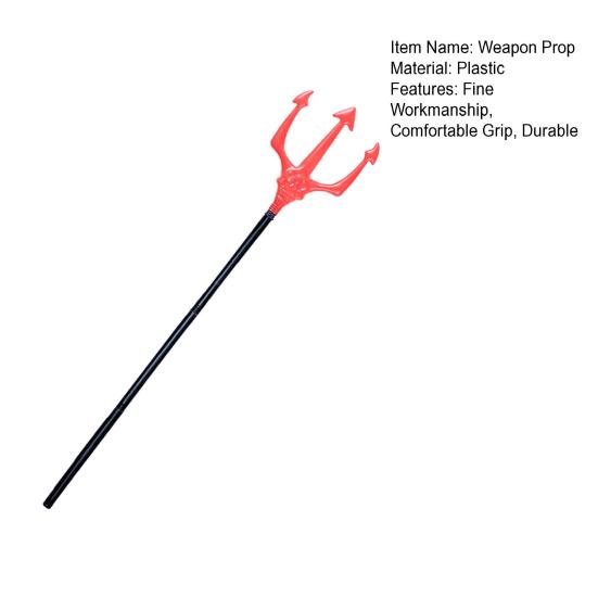 Halloween Weapon Prop Realistic 3-Section Handle Costume Accessories Comfortable Grip Cosplay Supplies Large Halloween Demon Scythe Sickle Axe Prop