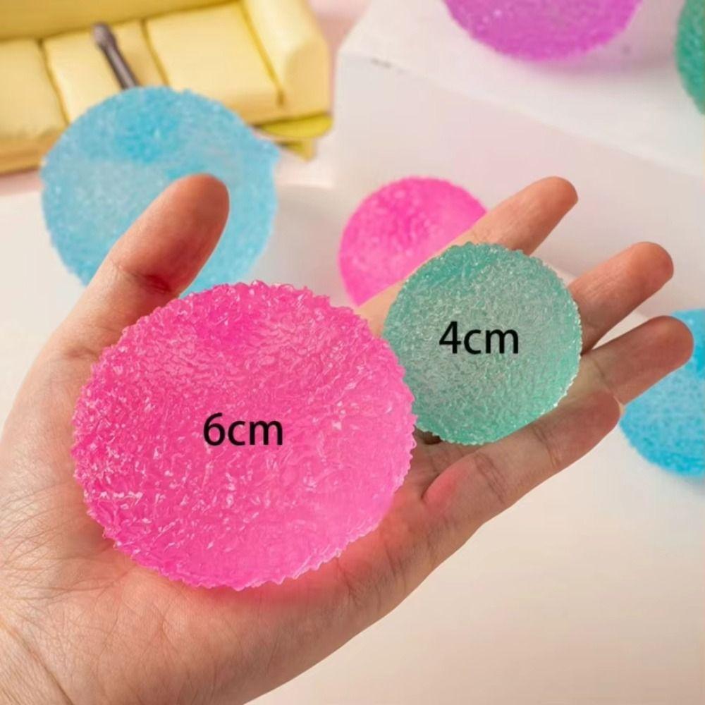 Soft Crunchy Slushie Squeeze Ball Blue Grass Ball Squeeze Toy Gift Crispy Handmade Ball  Office