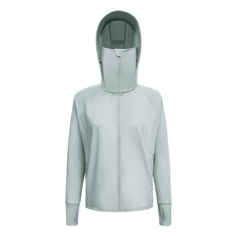 

Женская летняя куртка 2025 из ледяного шелка для защиты от солнца - Дышащая, Свободного кроя, Защищающая от УФ-лучей для занятий спортом на открытом воздухе M