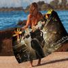 Horror Game R-Resident E-Evil Bath Towel Microfiber Soft Water Absorbing Breathable For Girl Kids Decorative Cartoon Beach Towel