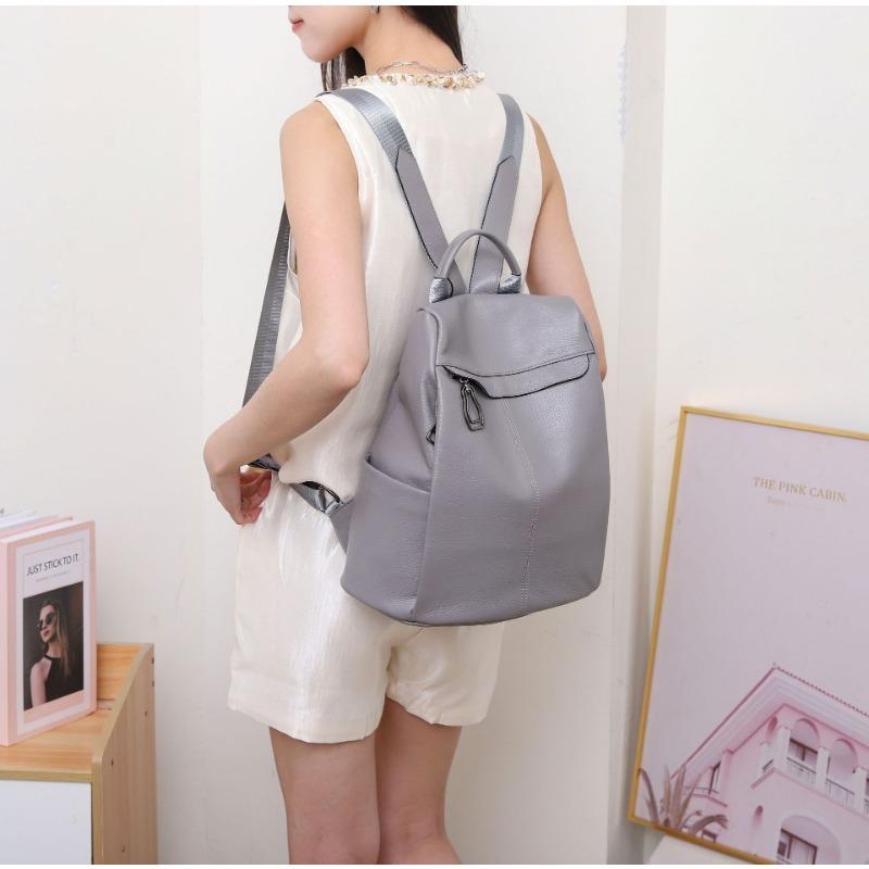 Plecak z prawdziwej skóry Plecak do dojazdów Plecak o dużej pojemności Torba podróżna Tornister