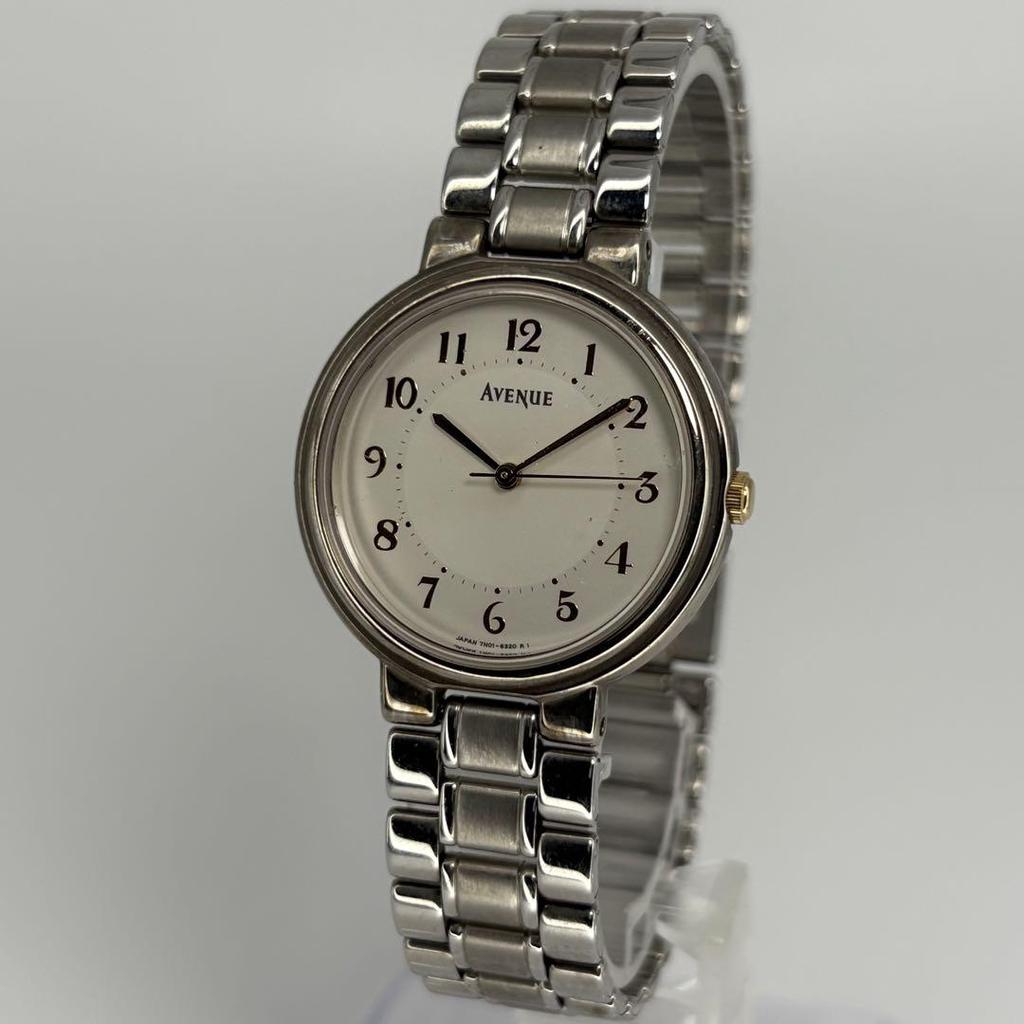 [USED] SEIKO Avenue Quartz Watch with Genuine Bracelet, Battery Replaced