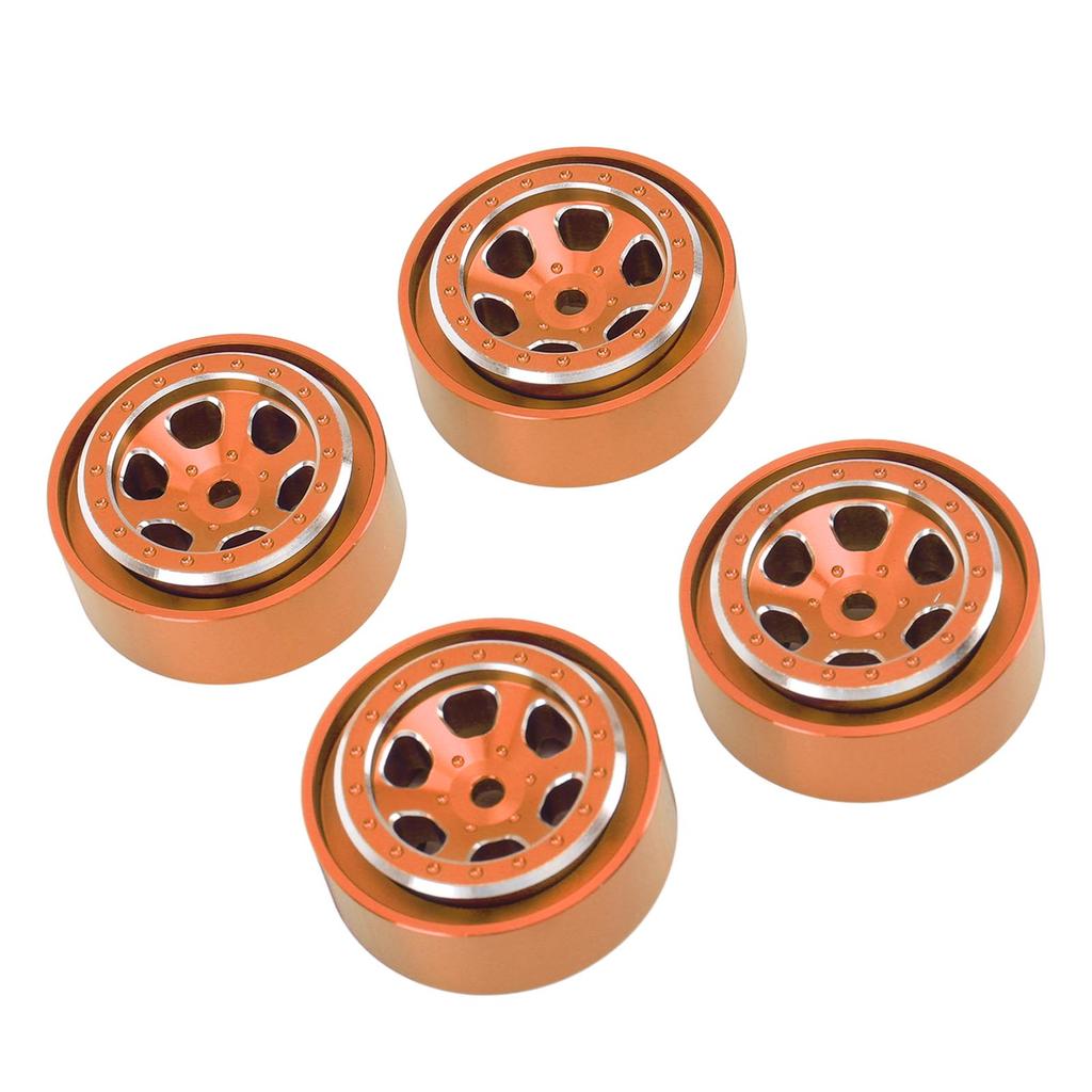 4pcs 1.3 Inches Wheels Aluminum Alloy 6 Holes Wheel Hubs for 1/18 RC Crawler