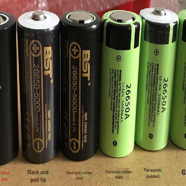 Panasonic NCR26650A 5000mAh 5C Lithium Battery for High-Power Flashlights