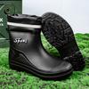 Mode Outdoor Herren Regenstiefel Mode High Tops Wandern Angeln Wasser Herrenschuhe Rutschfest Koch Arbeit Knöchelstiefel Herren Wasserdichter Stiefel