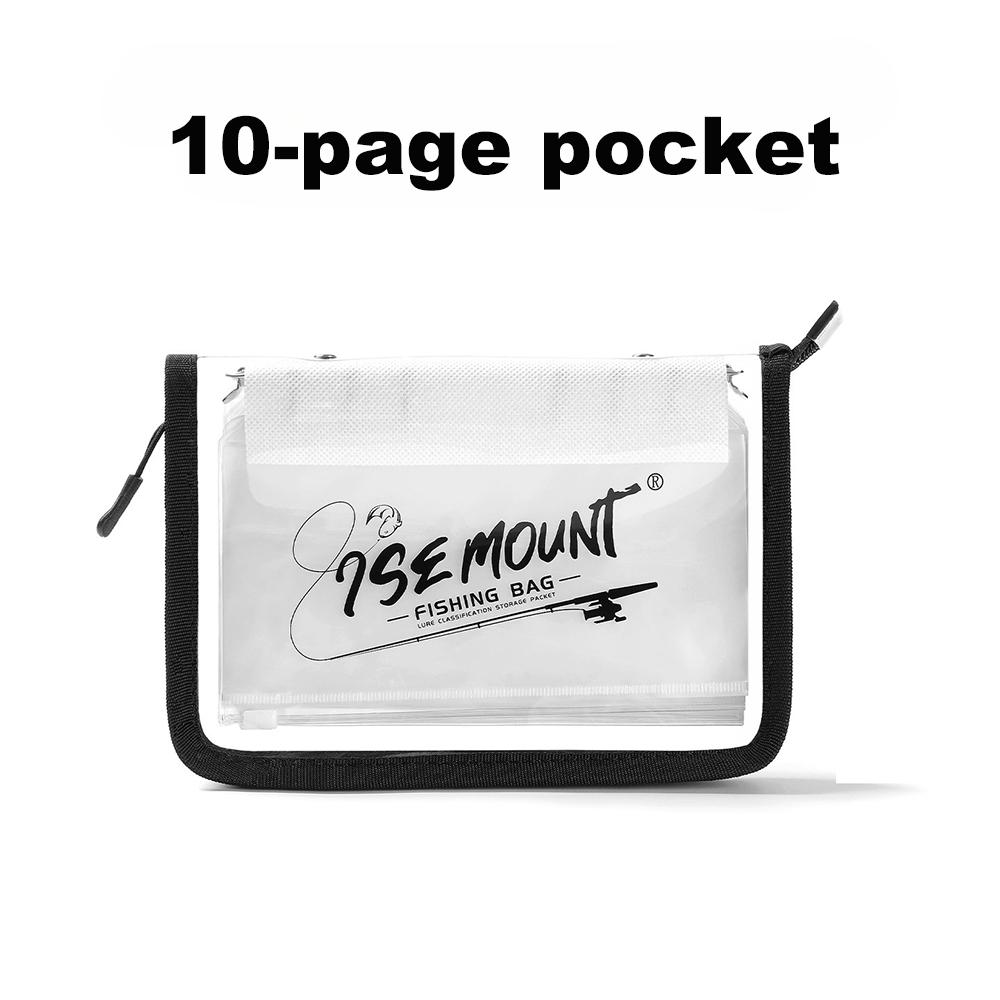 Transparent Luya Bait Bag PVC Partitioned Waterproof Storage Bag Portable Fishing Tackle Accessories Sorting Organizer Pouch