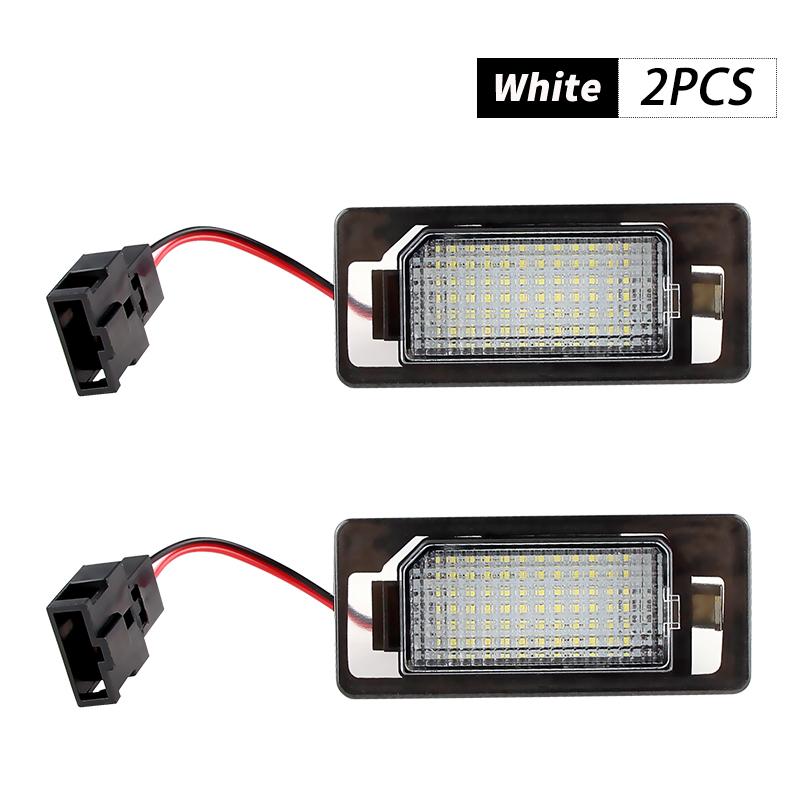 

2PCS LED Number Plate Lamps For VW Golf Plus 2009-2013 Mk7 2013-up Passat B6 B7 2008-2010/2011-2015 Jetta Mk6 Sharan 2 2011-up