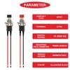 10pcs 7mm Mini Round Pushbutton Switches 1A 250V AC 2 Pins SPST ON Off Momentary Push Button Switch with Pre-soldered Wires