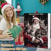 2025 Christmas 24-Day Countdown Calendar 2D Acrylic Cat Christmas Countdown Calendar Advent Near Year Kitten Pendant Ornament