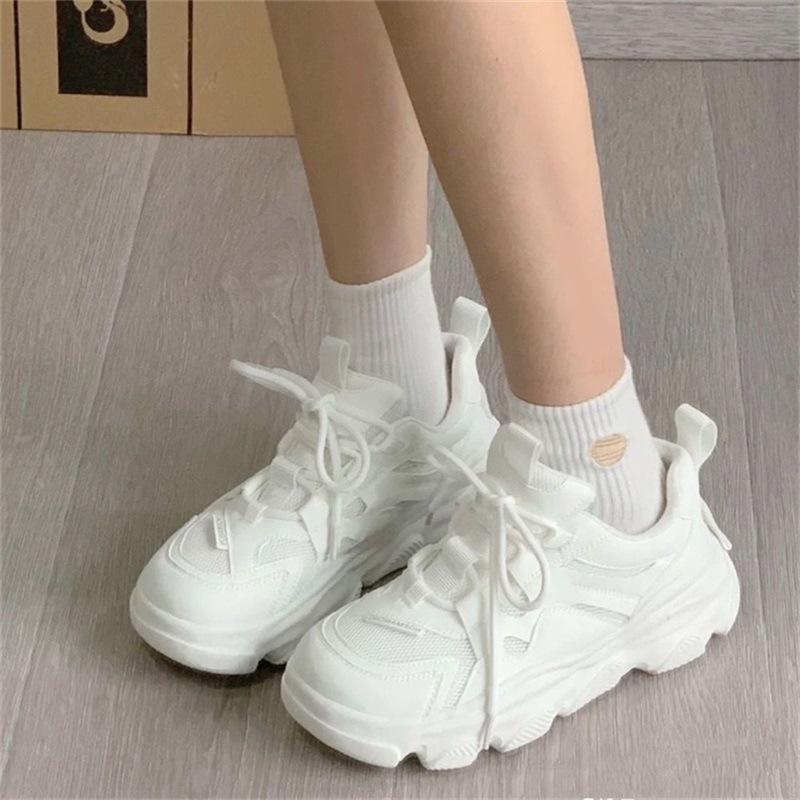 ins trendy white dad shoes children summer 2025 new student versatile leisure sports platform dad shoes